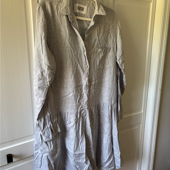 Grayson | The Changemaker Shirt Dress, liquid lyocell, Gray size 3/Medium - Picture 6 of 11